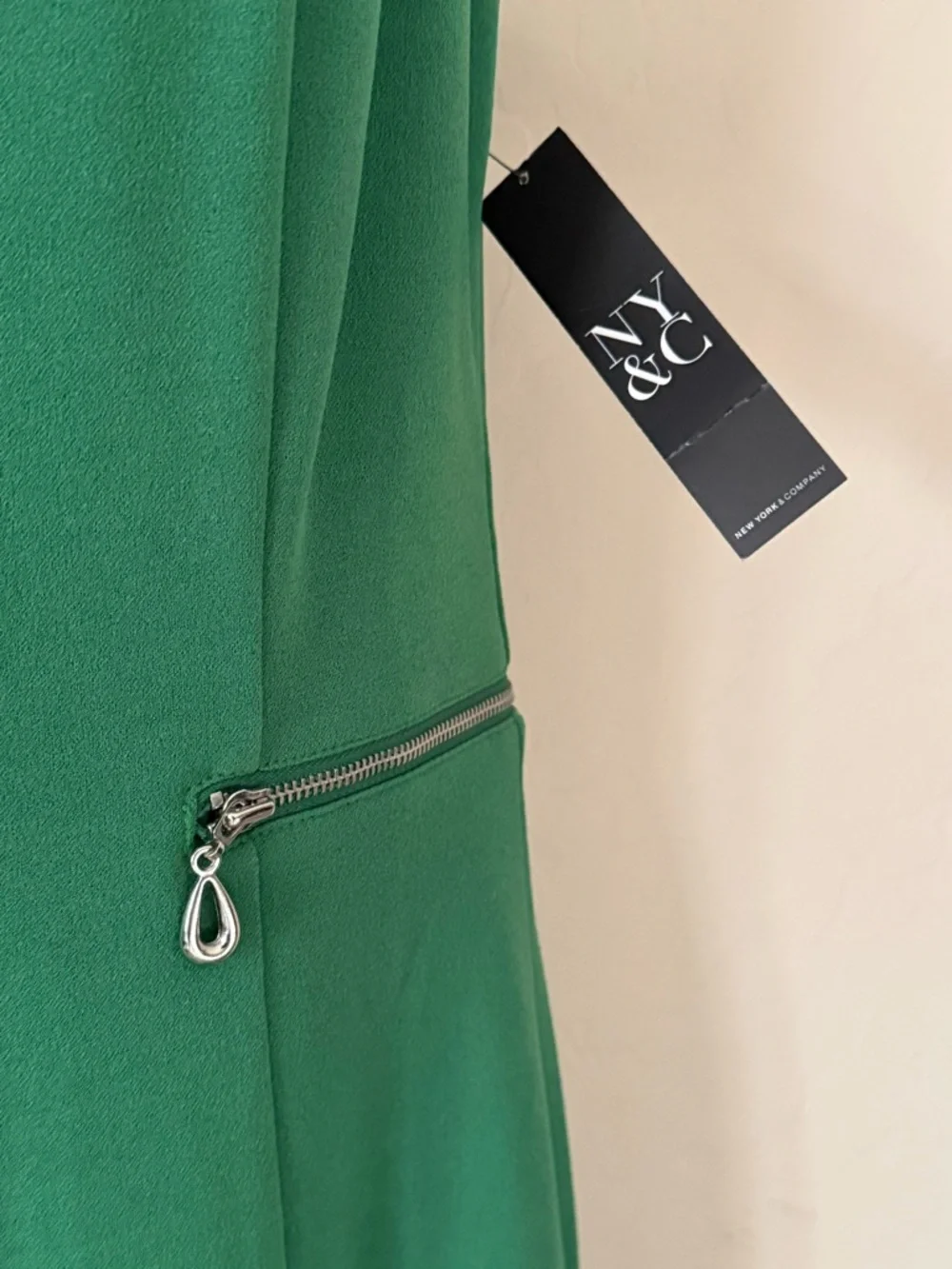 New York & Company Sleeveless Emerald Green Sheath Dress XS X-Small - Picture 5 of 10